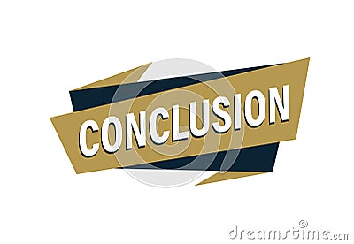 Conclusion stamp vector illustration, Conclusion Vector Illustration