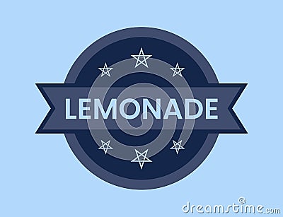 Lemonade Badge vector illustration, Lemonade Stamp Vector Illustration