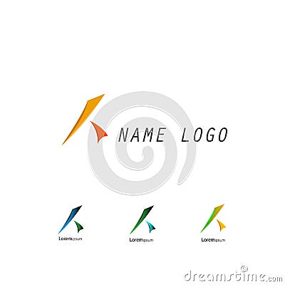 K Letter Logo Stock Photo