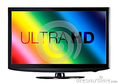 4K television display Stock Photo