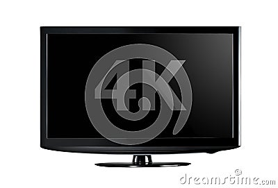 4K television display Stock Photo