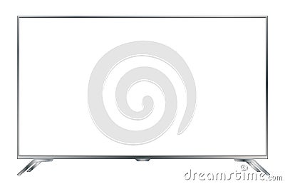 4k TV Vector Screen. UHD Sign. TV Ultra HD Resolution Format Vector Illustration