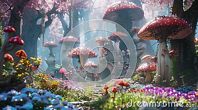 8K, unpopular landscape, fairy tale Stock Photo