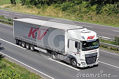 K&V DAF XF Editorial Stock Photo