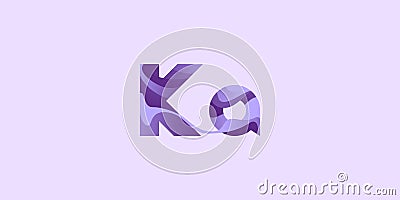 Ka Kalium Potassium chemical element Vector Illustration