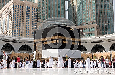 Kaaba in Mecca in Saudi Arabia Editorial Editorial Stock Photo