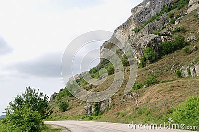 Kachi-Kalion cliffs, Crimea Stock Photo