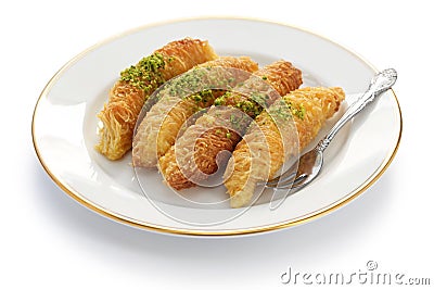 Kadayif dolmasi, Turkish pastry Stock Photo