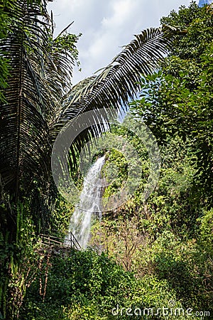 Kaeng Yuy waterfall at Vang Vieng , Laos. Southeast Asia Stock Photo