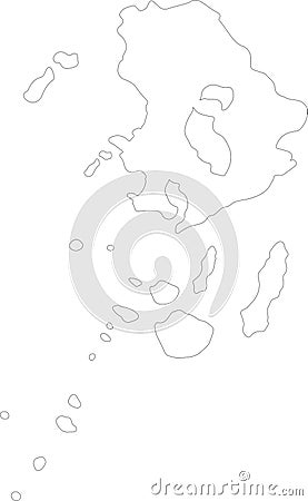 Kagoshima Japan outline map Vector Illustration