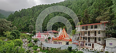 Kainchi Dham temple and ashram near Nainital . A popular sacred destination for tourists. Stock Photo