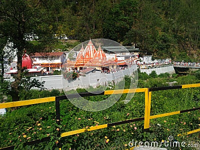 KAINCHI DHAM TEMPLE IN INDIA NEAR RIVER Editorial Stock Photo