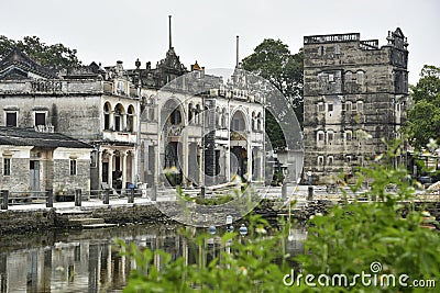 Kaiping Diaolou and Villages Stock Photo