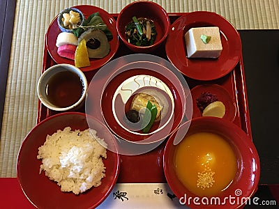 Kaiseki Cuisine Stock Photo