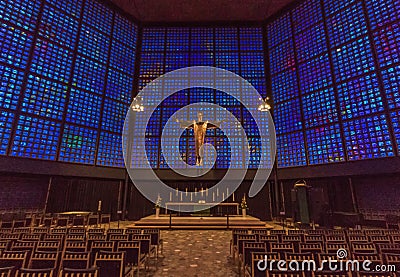 The Kaiser Wilhelm Church of Berlin Editorial Stock Photo