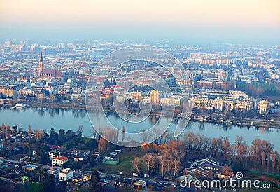 Kaisermuhlen Vienna neighbourhood in the Donaustadt district Stock Photo