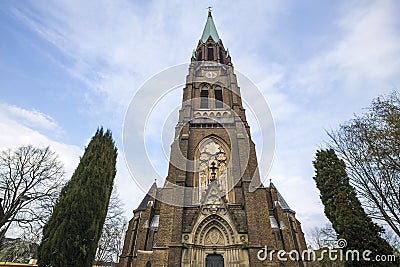 A kaiserswerth duesseldorf germany church Stock Photo