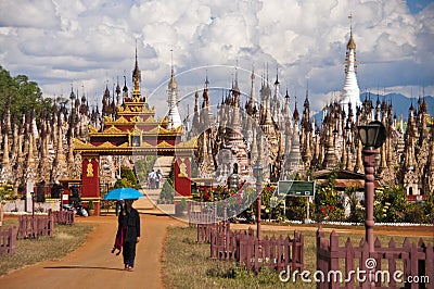 Kakku, Myanmar Editorial Stock Photo