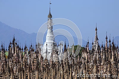 Kakku Temple Complex - Shan State - Myanmar Stock Photo