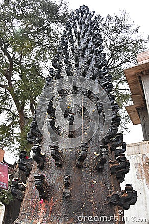 Kal Bhairav temple ,Ujjain, Madhya Pradesh Stock Photo