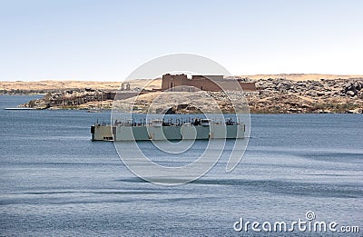 Kalabsha Temple on the banks of Aswan Dam. Nubia, Egypt. Stock Photo