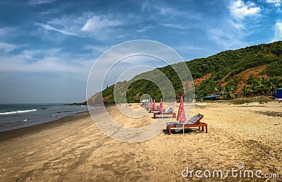 Kalacha beach in Goa Stock Photo