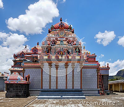 Kalaisson Hindu Temple, Port Louis, Mauritius Editorial Stock Photo