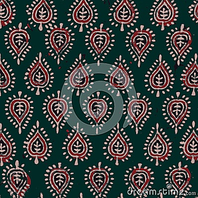 Abstract, shirting design, Ajrakh Pattern, Background digital printing textile pattern Stock Photo
