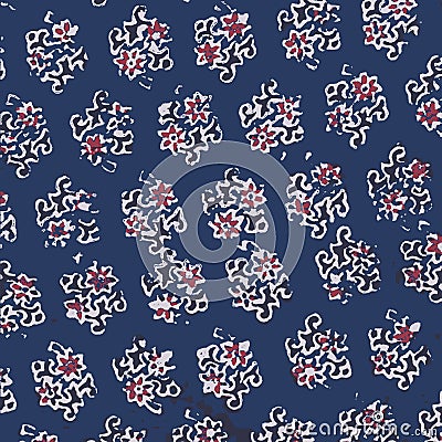 Abstract, shirting design, Ajrakh Pattern, Background digital printing textile pattern Stock Photo