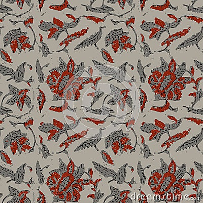 Abstract, shirting design, Ajrakh Pattern, Background digital printing textile pattern Stock Photo