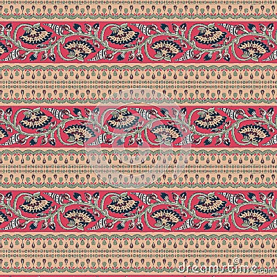 Abstract, shirting design, Ajrakh Pattern, Background digital printing textile pattern Stock Photo