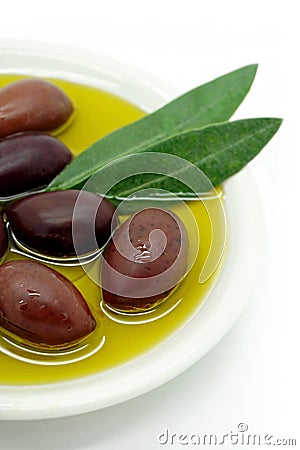 Kalamon Olives Stock Photo