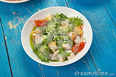 Kale Caesar Salad Stock Photo