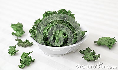 Kale Chips Stock Photo