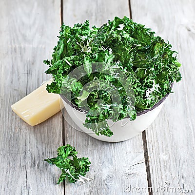 Kale chips Stock Photo