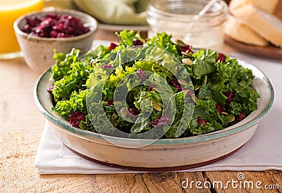 Kale Salad Stock Photo