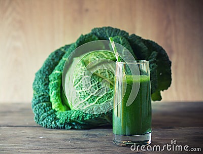 Kale smoothie Stock Photo