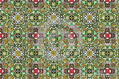 Kaleidoscope- mirror geometric elements Stock Photo