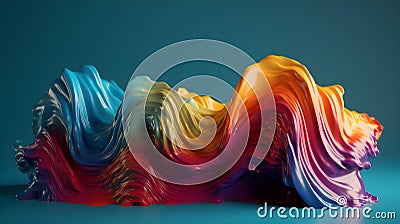Kaleidoscopic color journey, vibrant desktop background Stock Photo