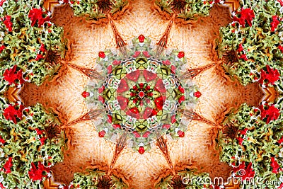 Kaleidoscopic design. Stock Photo