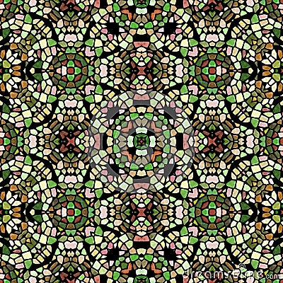 Kaleidoscopic multicolor abstract pattern Stock Photo