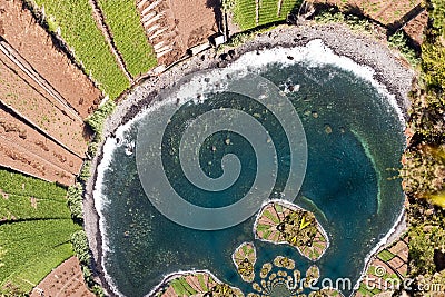 Kaleidoscopic Pattern of a Madeira Landscape Stock Photo