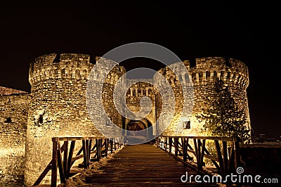 Kalemegdan fortress tower with bridge Stock Photo