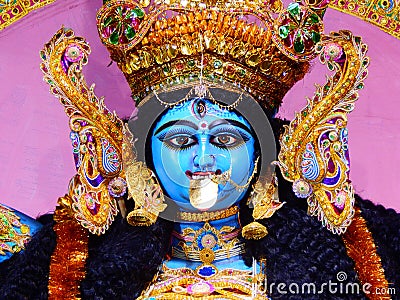 Kali Puja is a festival ,celebrated all over India specially in West Bengal one day prior to Diwali. Stock Photo