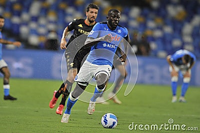 Napoli vs Venezia final result 2-0, match played at the Diego Armando Maradona stadium Editorial Stock Photo