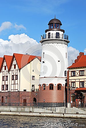 Kaliningrad. Fish village Stock Photo