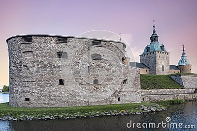 Kalmar Castle Corner Defense Tower Stock Photo