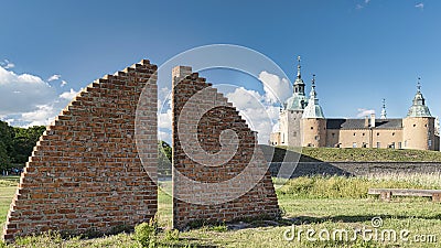 Kalmar Castle Panarama Stock Photo
