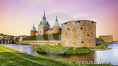 Kalmar Castle at Sunrise Stock Photo