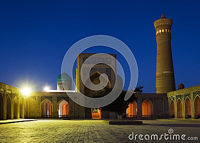 Kalon mosque and minaret - Bukhara - Uzbekistan Stock Photo